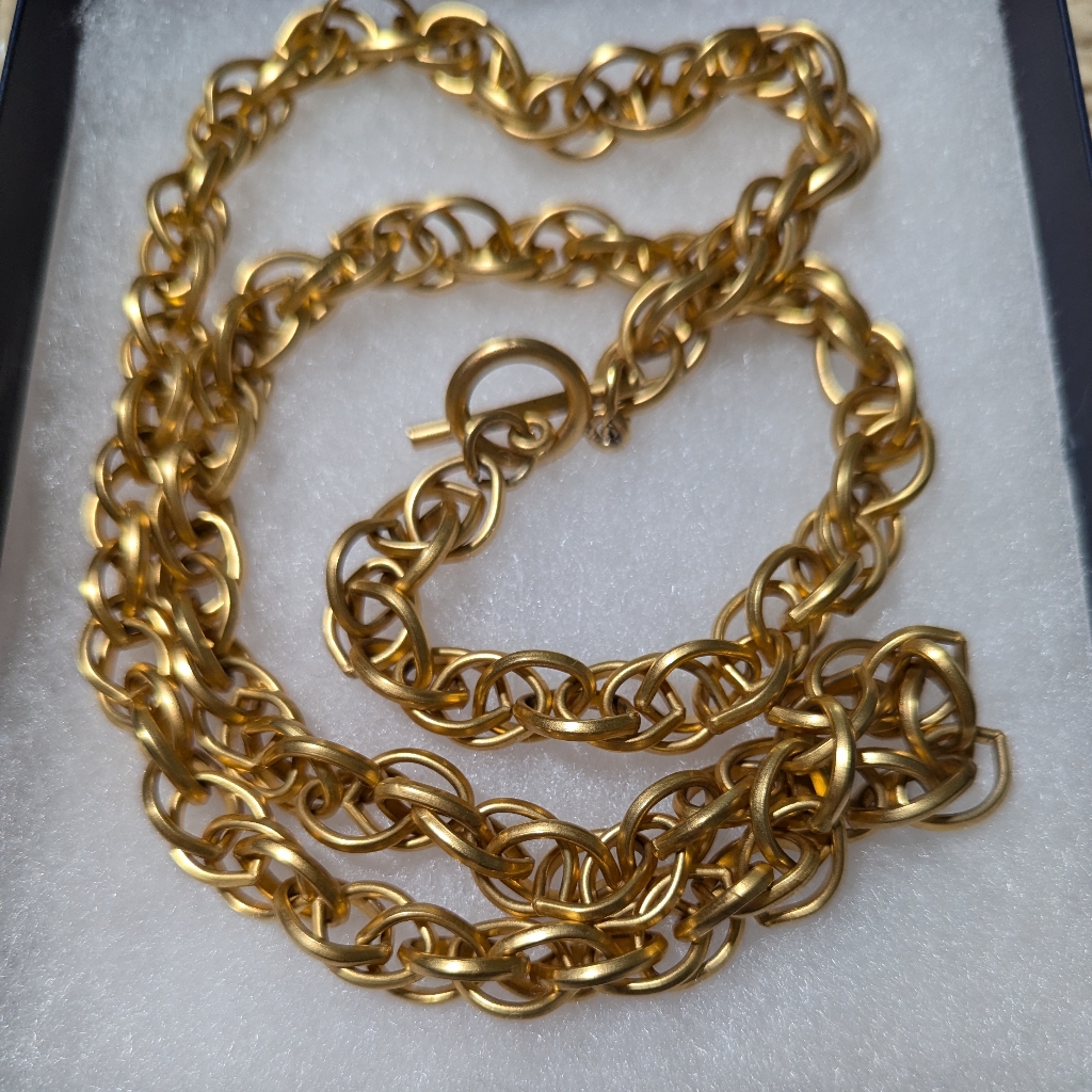 32 Gold Plated Rope ChainNecklace Unisex